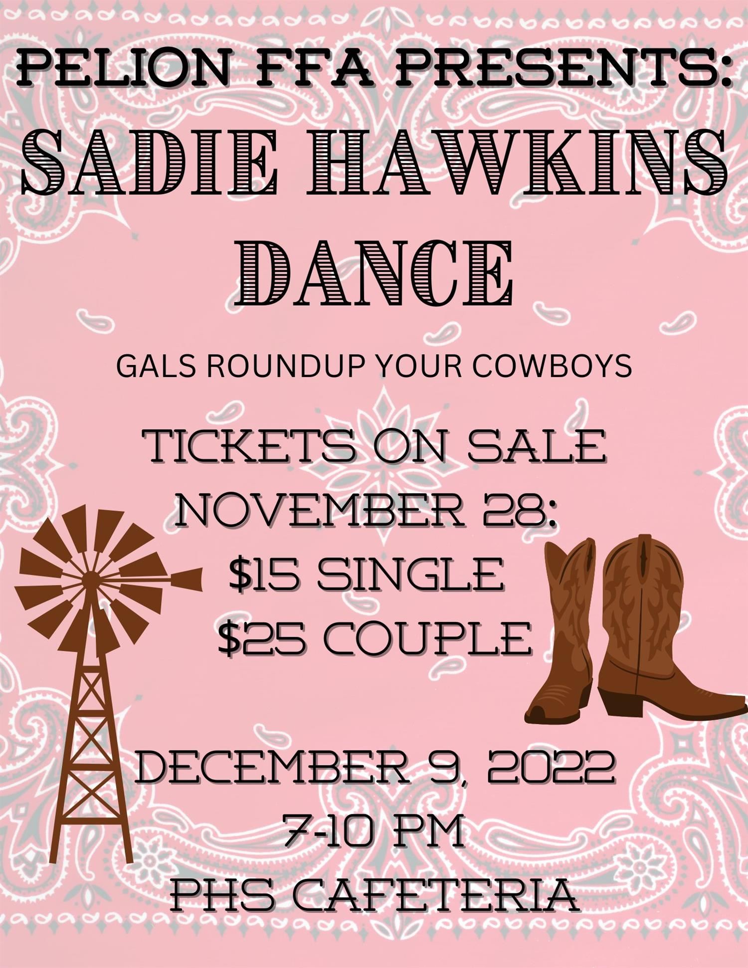  Sadie Hawkins Dance information