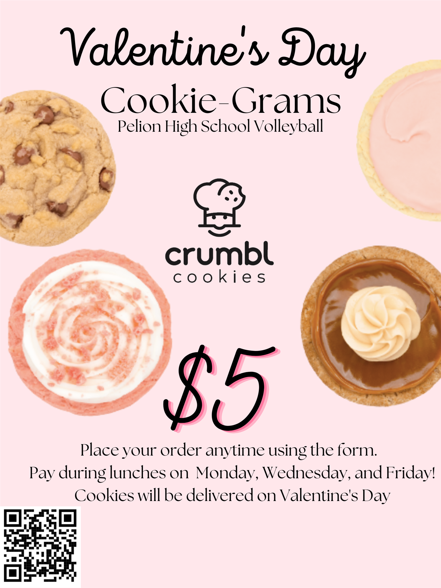  Cookie picture and Crumbl logo