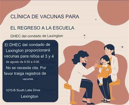 Clinica De Vacunas Para El Regreso A La Escuela